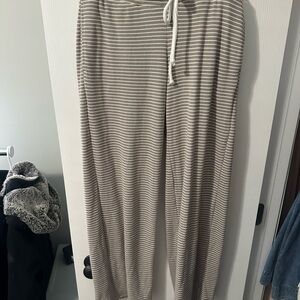 Gilly Hicks Beige Striped Lounge Pants